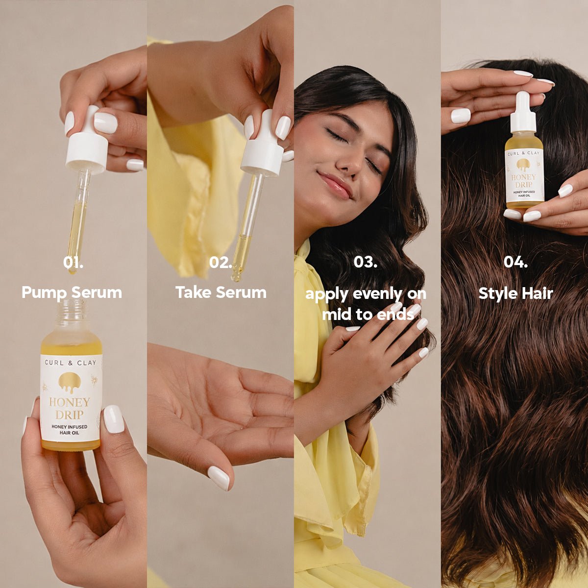 Honey Drip Hair Serum - Curl & Clay