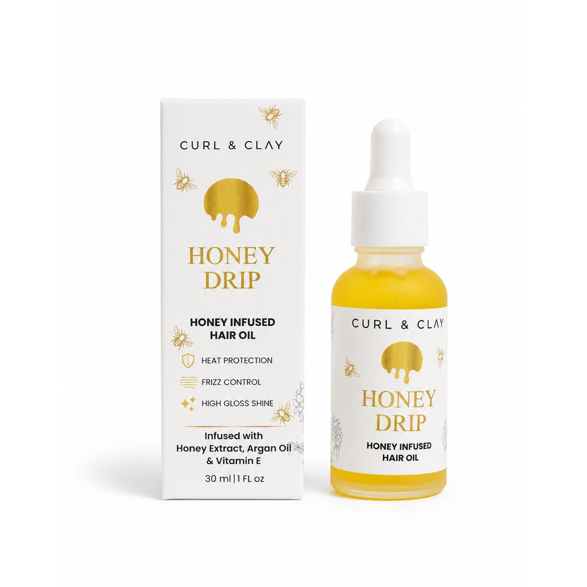Honey Drip Hair Serum - Curl & Clay